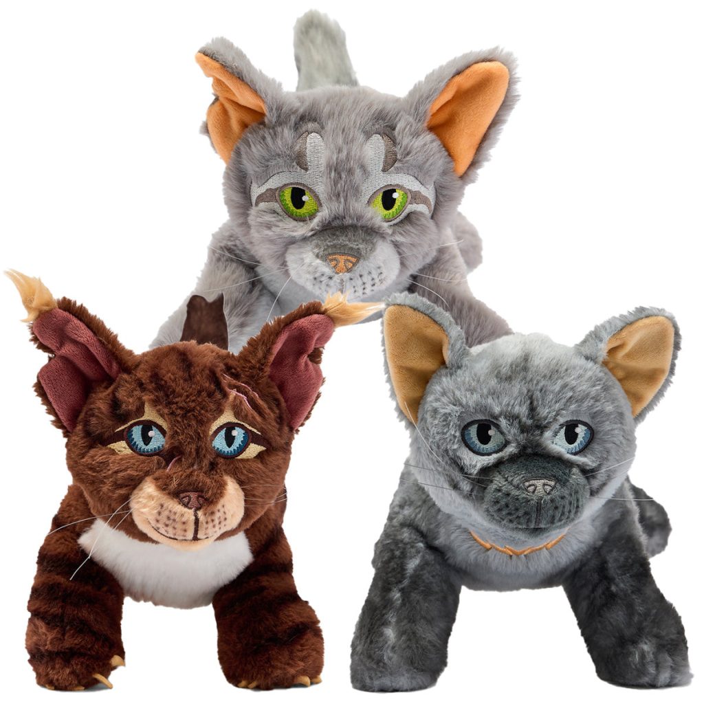 SET OF 3 LARGE PLUSH - Frostpaw. Dovewing & Hawkfrost