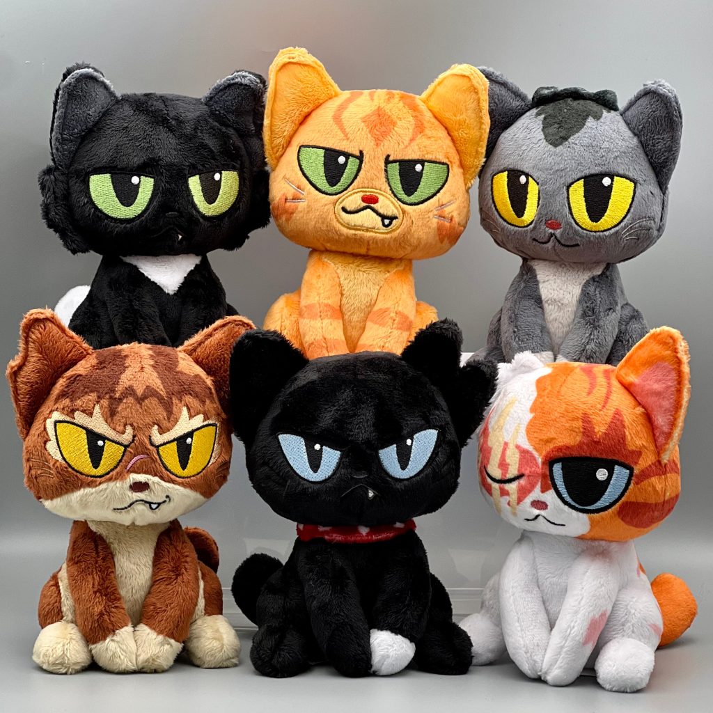 Bundle of 6 - 6 Mini Plush Cats