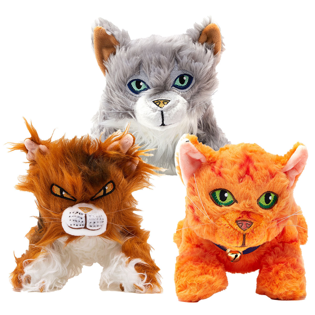 SET OF 3 LARGE PLUSH - Mapleshade. Bristlefrost & Rusty
