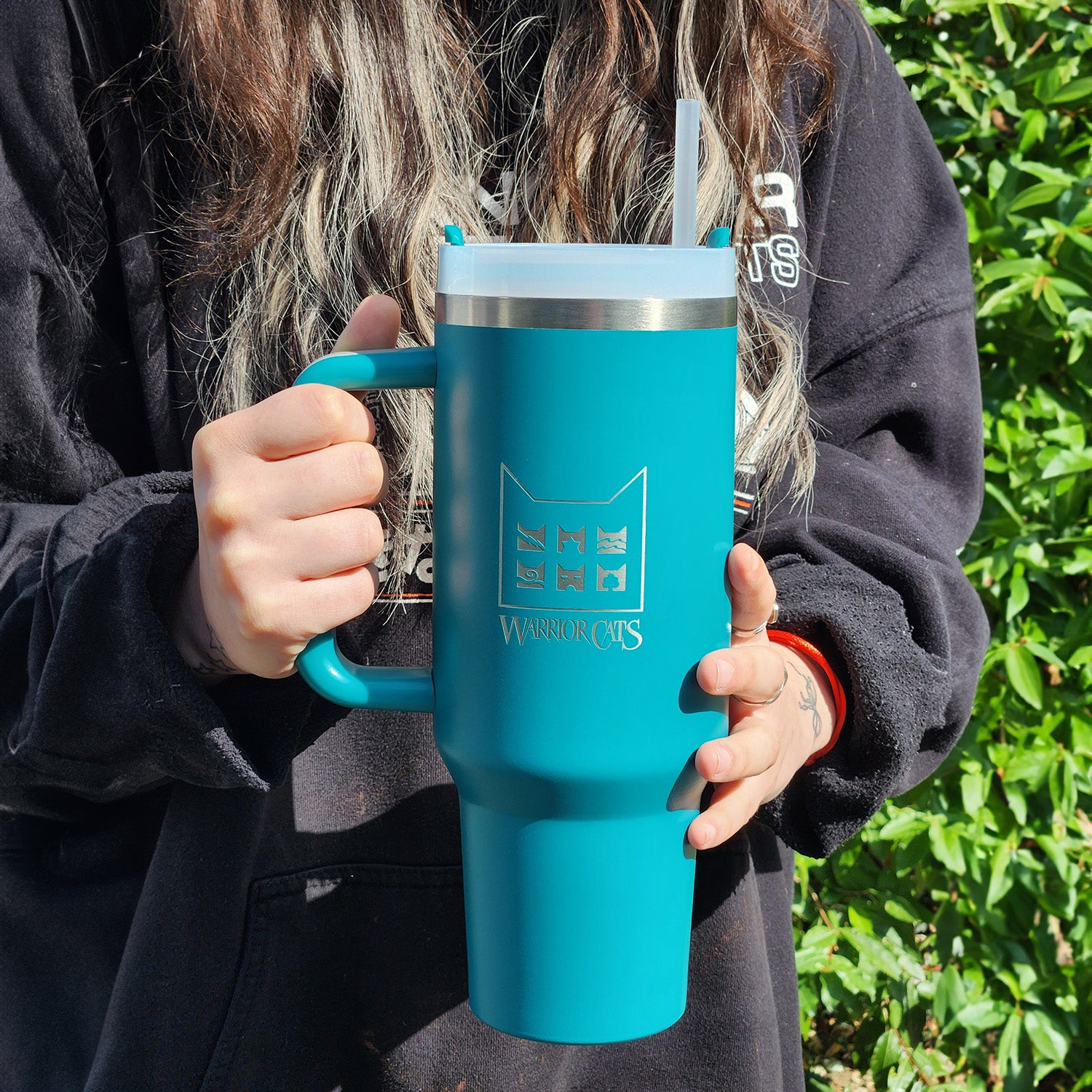 Warrior Cats Giant Travel Mug with Straw - Image 10